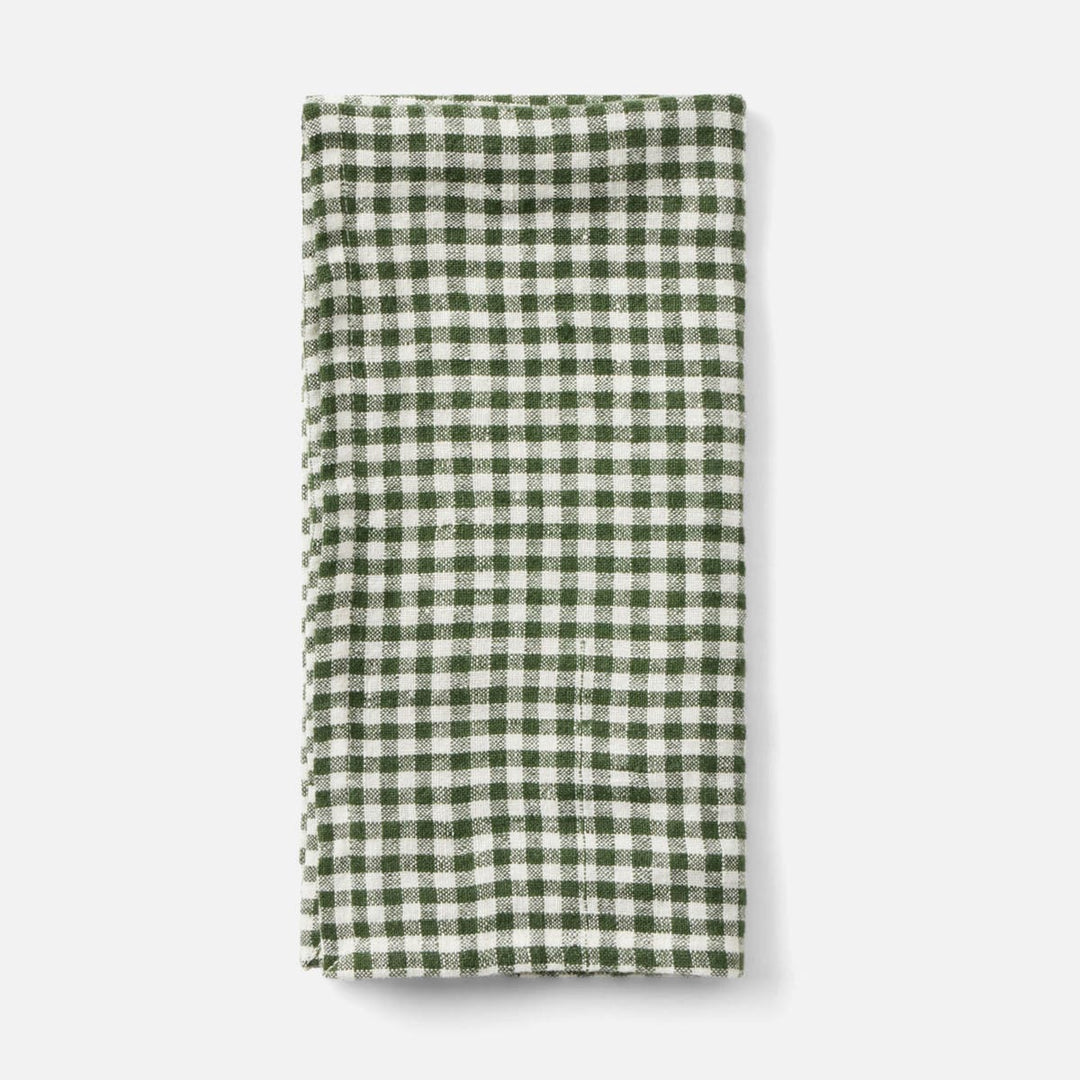 Blake Green/White Gingham Napkin 20X20 Pack/4