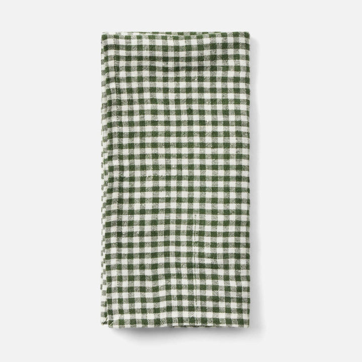 Blake Green/White Gingham Napkin 20X20 Pack/4
