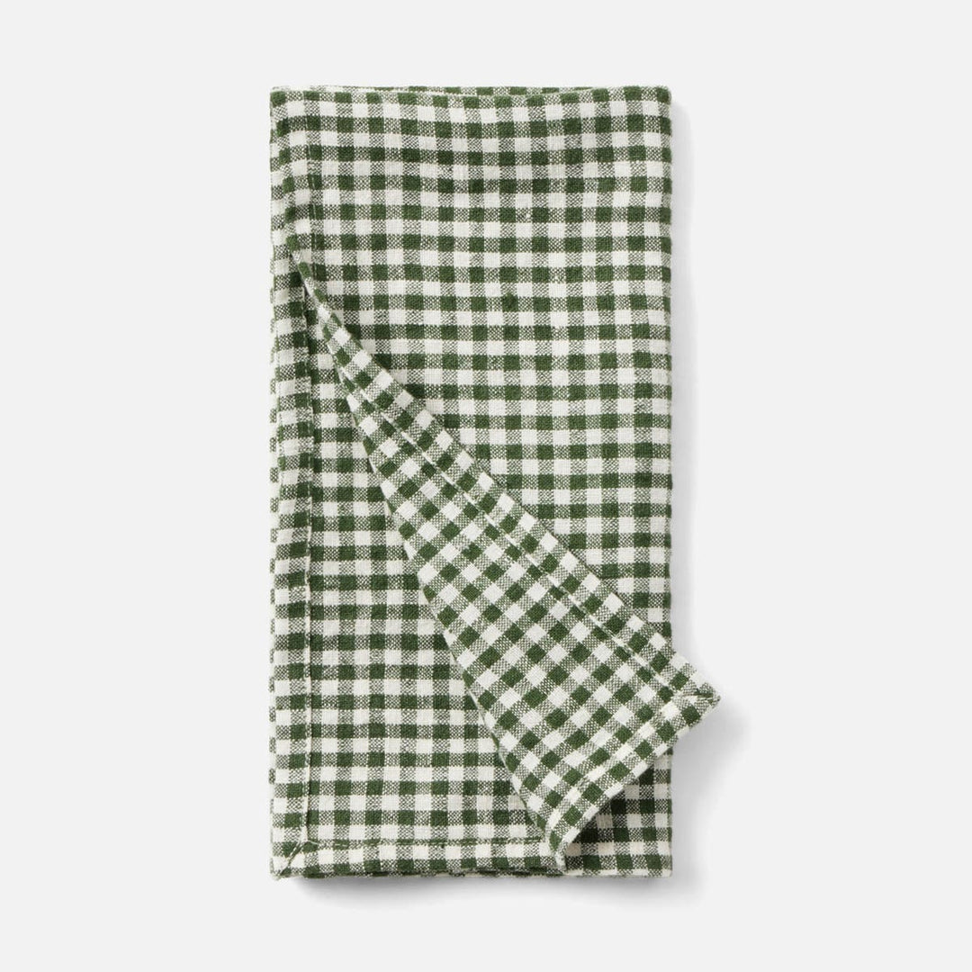 Blake Green/White Gingham Napkin 20X20 Pack/4