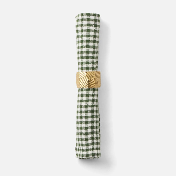 Blake Green/White Gingham Napkin 20X20 Pack/4