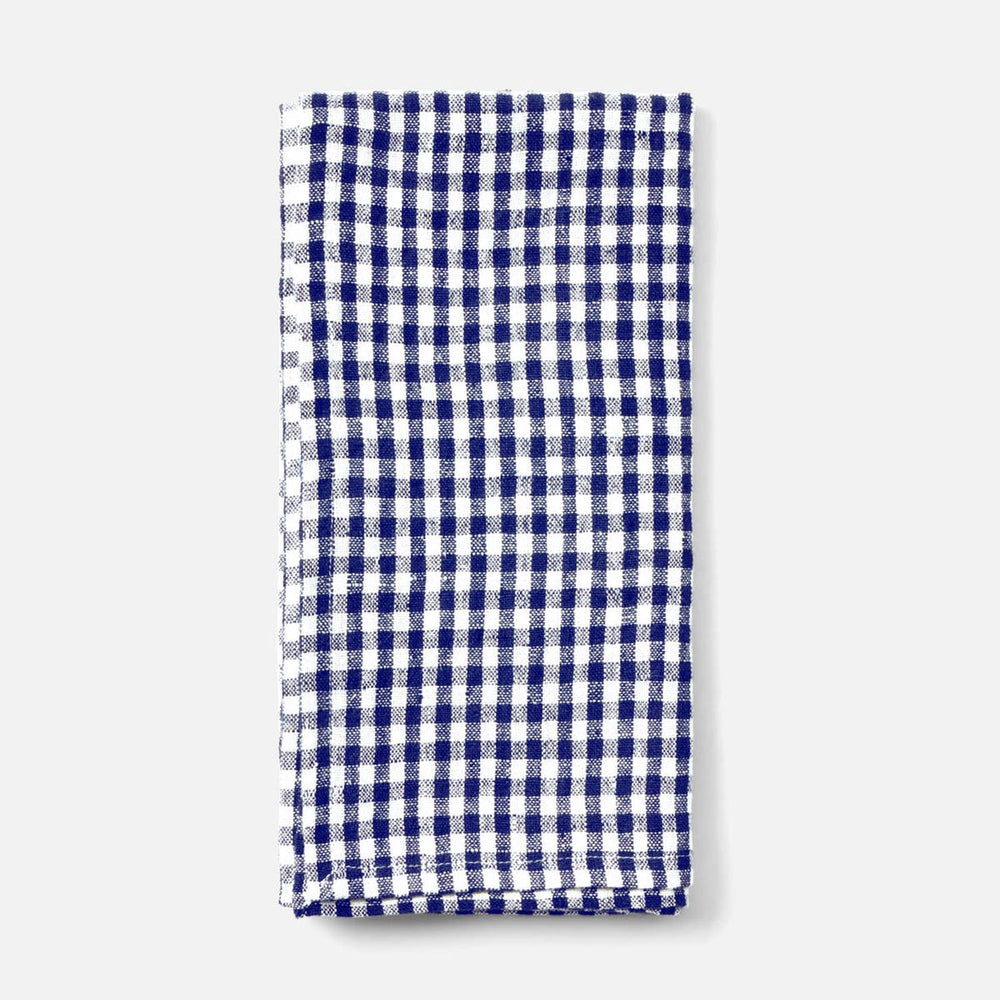 Blake Navy/White Gingham Napkin 20X20 Pack/4