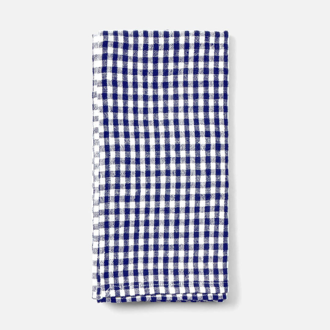 Blake Navy/White Gingham Napkin 20X20 Pack/4