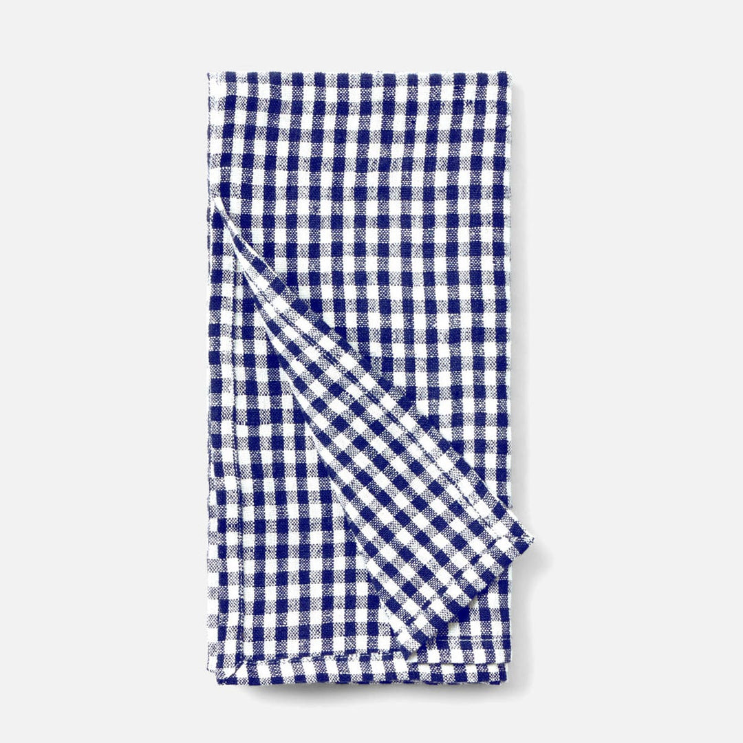 Blake Navy/White Gingham Napkin 20X20 Pack/4