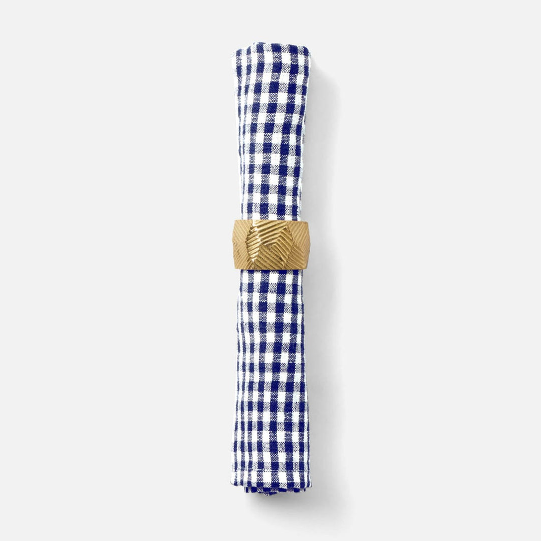 Blake Navy/White Gingham Napkin 20X20 Pack/4