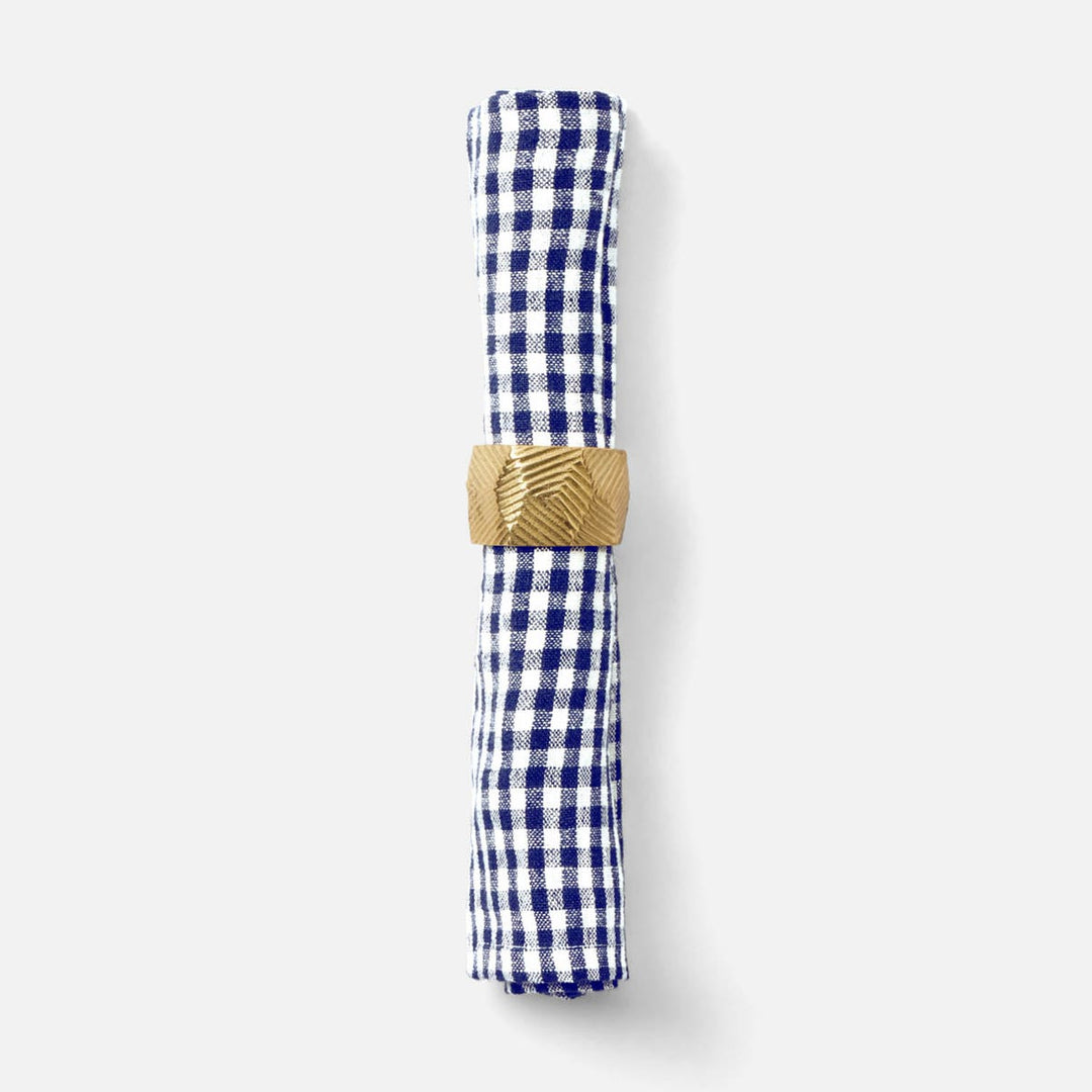 Blake Navy/White Gingham Napkin 20X20 Pack/4