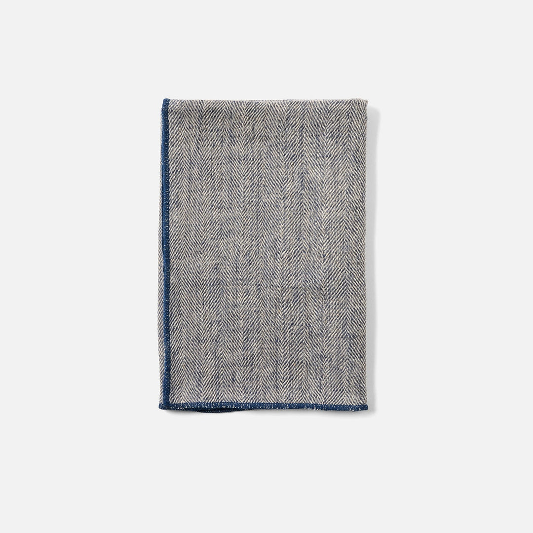 Derren Navy Kitchen Towel Linen 20"X28" Pack/2