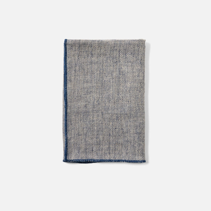 Derren Navy Kitchen Towel Linen 20"X28" Pack/2