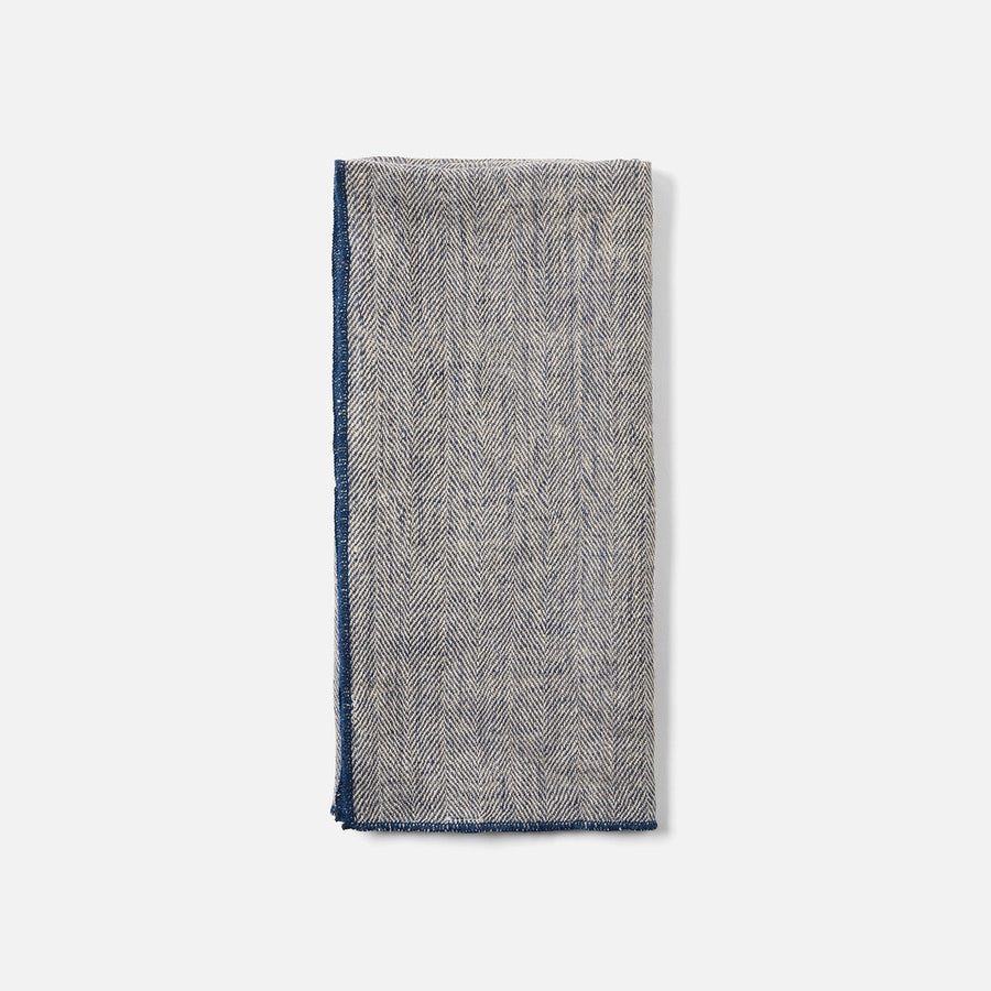Derren Navy Napkin Linen 20"X20" Pack/4