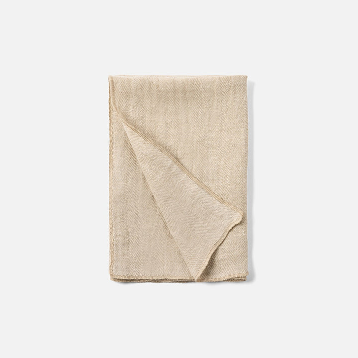 Derren Oatmeal Kitchen Towel Linen 20"X28" Pack/2