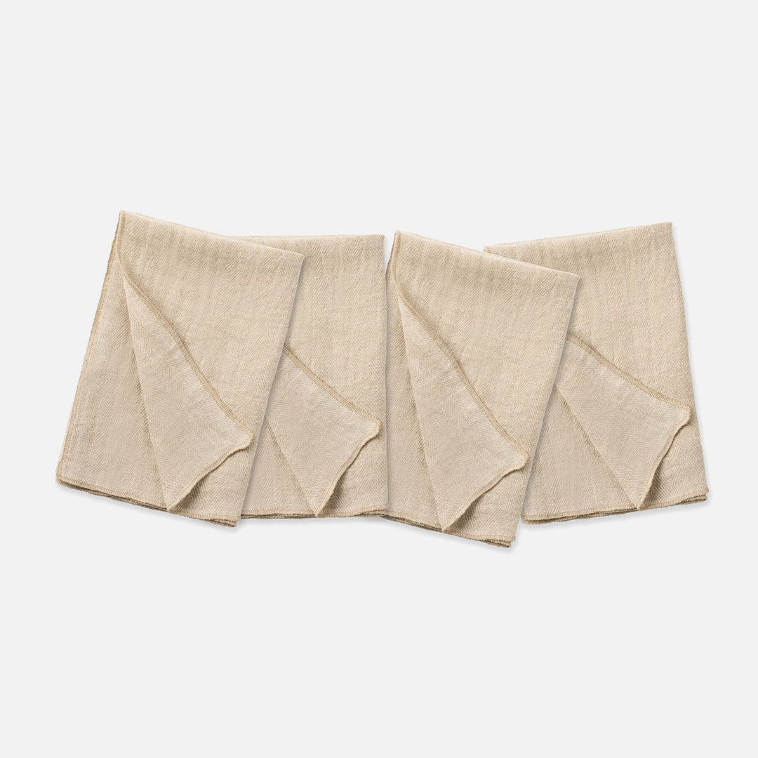 Derren Oatmeal Kitchen Towel Linen 20"X28" Pack/2