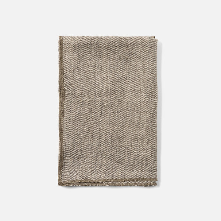 Derren Olive Kitchen Towel Linen 20"X28" Pack/2