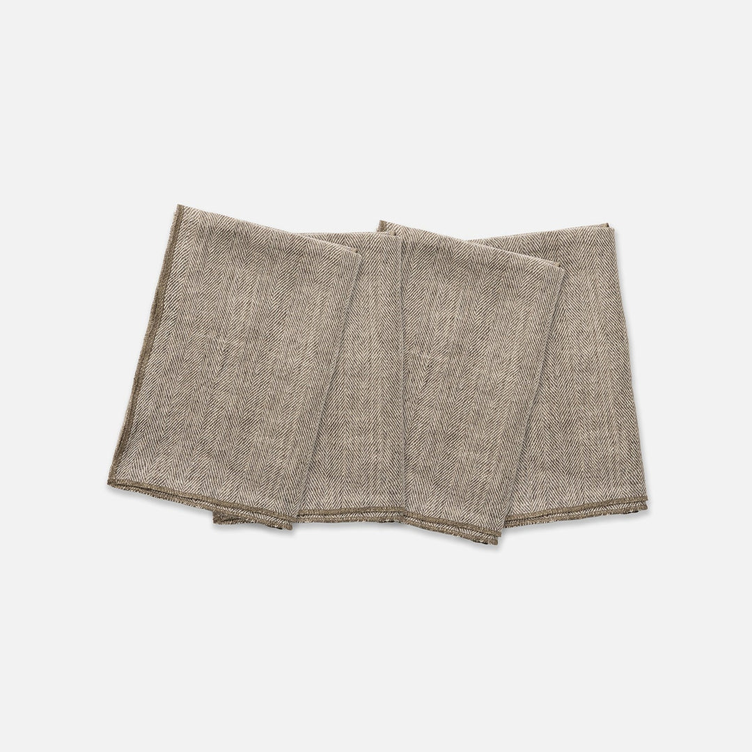 Derren Olive Kitchen Towel Linen 20"X28" Pack/2