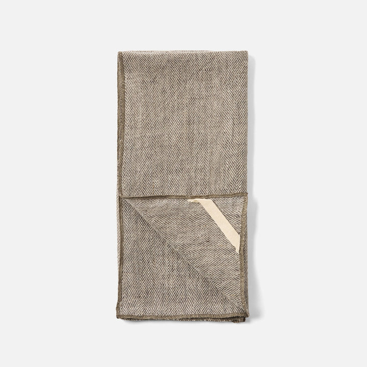 Derren Olive Napkin Linen 20"X20" Pack/4
