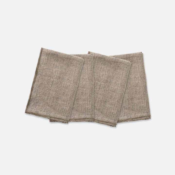 Derren Olive Napkin Linen 20"X20" Pack/4