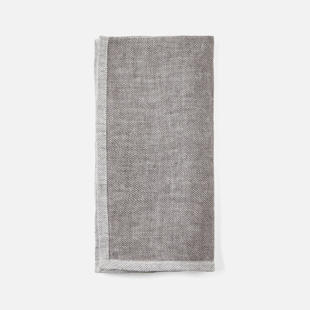 Gianna Gray/White Napkin Linen 20"X20" Pack/4