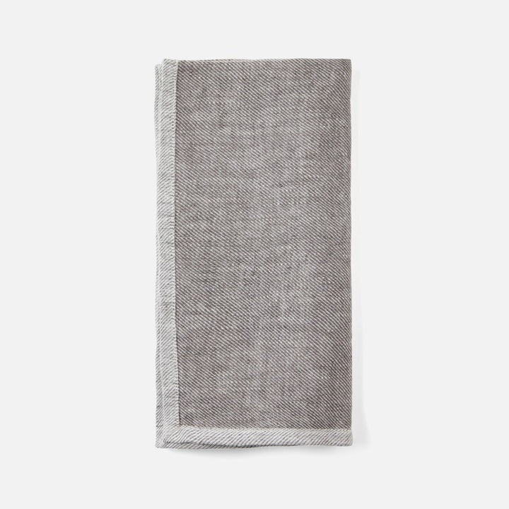 Gianna Gray/White Napkin Linen 20"X20" Pack/4