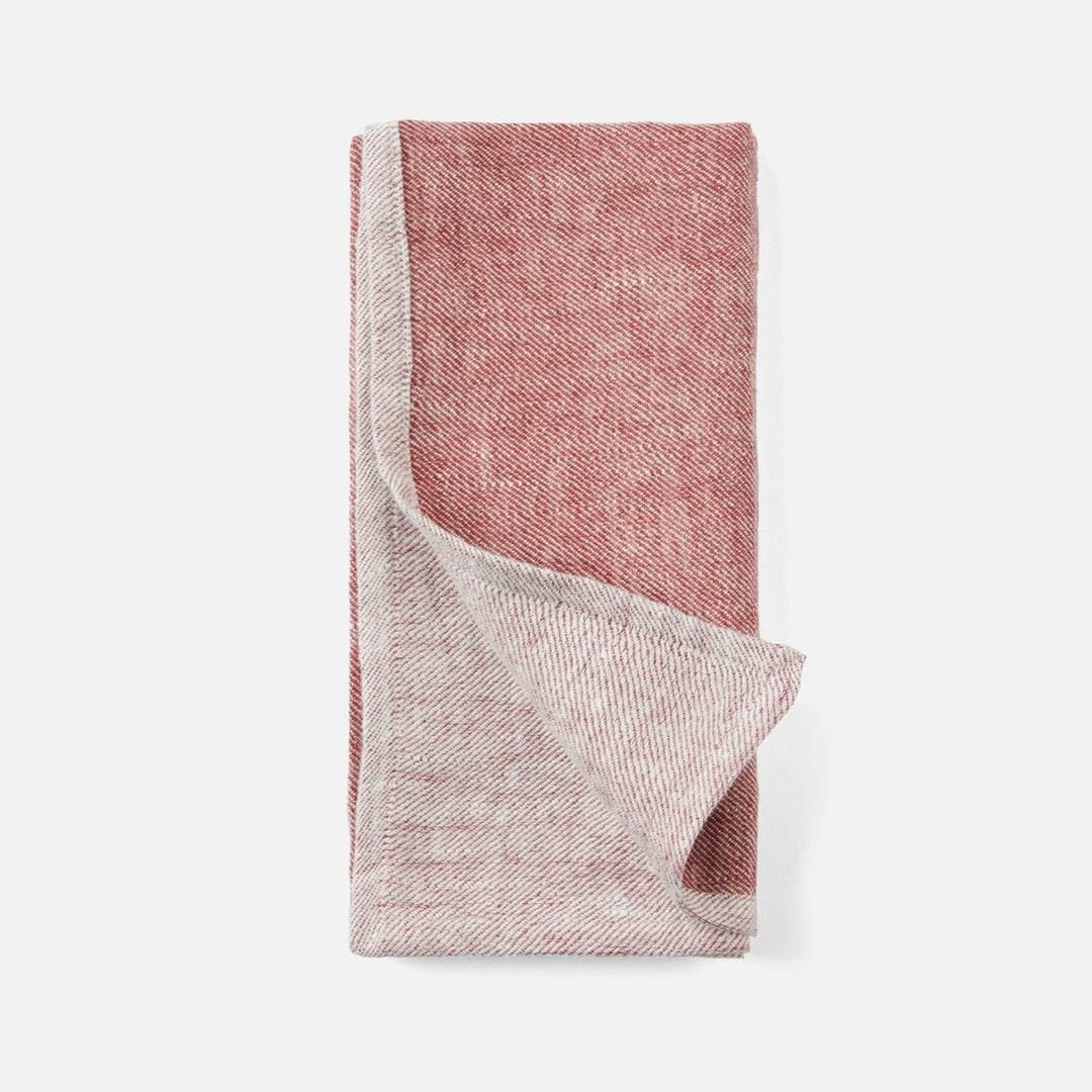 Gianna Maroon/White Napkin Linen 20"X20" Pack/4