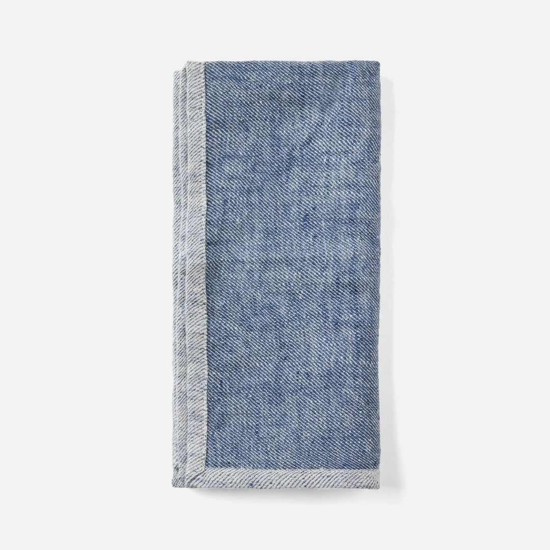 Gianna Navy/White Napkin Linen 20"X20" Pack/4