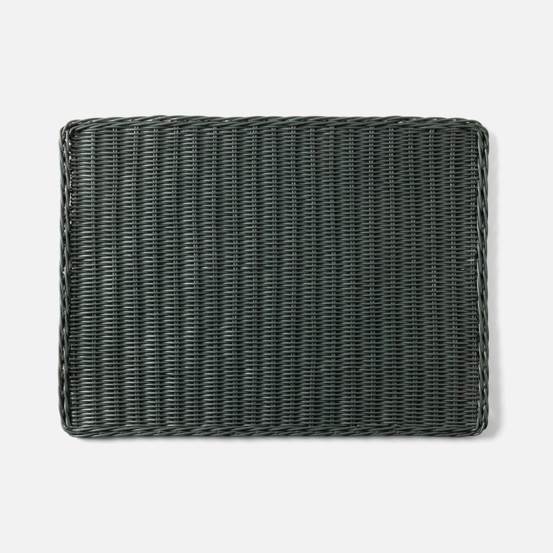 Annmarie Hunter Green Rectangular Placemat Rattan Pack/4