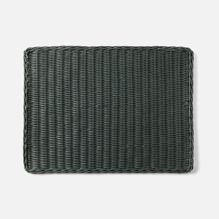 Annmarie Hunter Green Rectangular Placemat Rattan Pack/4