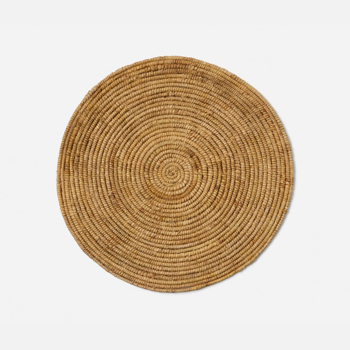 Carmelo Natural Coiled Round Placemat Abaca Pack/4
