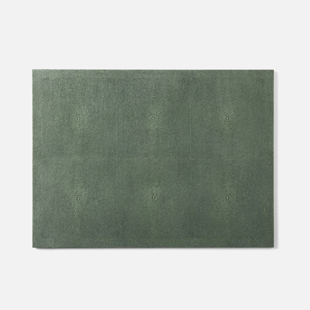 Henry Juniper Rectangular Placemat Realistic Faux Shagreen Pack/2