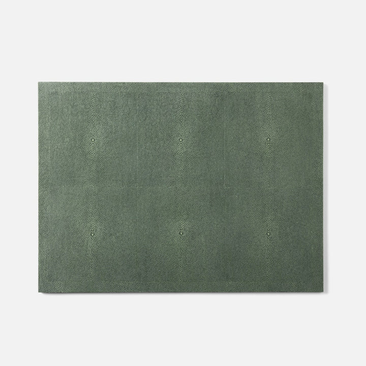 Henry Juniper Rectangular Placemat Realistic Faux Shagreen Pack/2