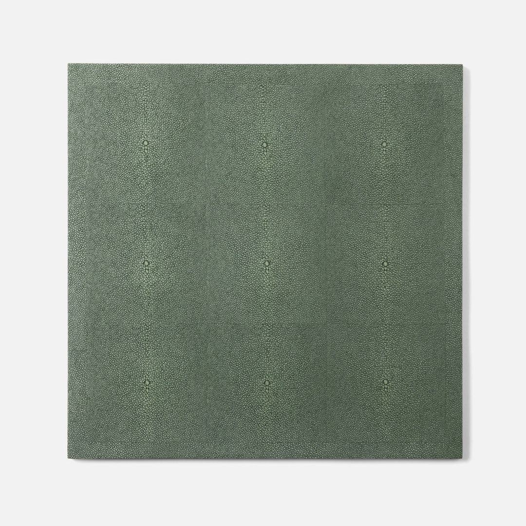 Henry Juniper Square Placemat Realistic Faux Shagreen Pack/2