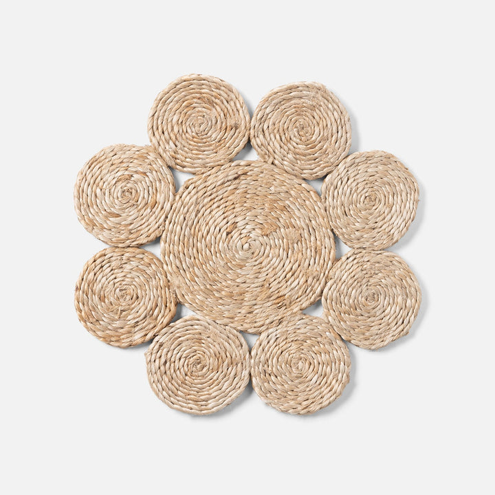 Marisol Natural Spiral Placemat Round Jute Pack/4