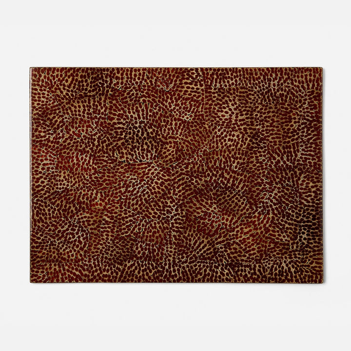 Sonnet Burnt Sienna Rectangular Placemat Lacquered Eggshell Pack/2