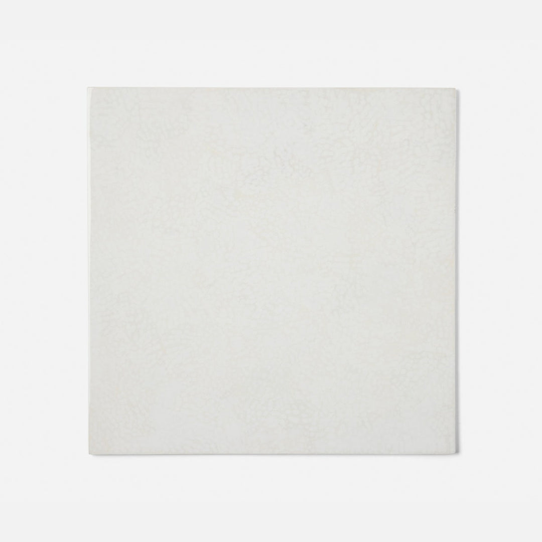 Sonnet White Square Placemat Lacquered Eggshell Pack/2