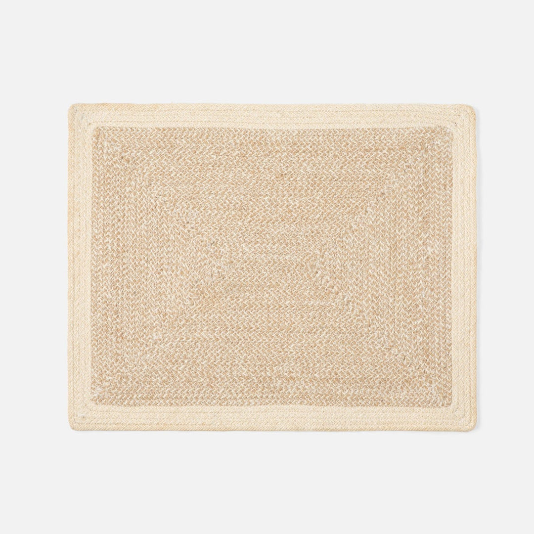 Shia Dark Rectangular Placemat Jute/Cotton Mix Pack/4
