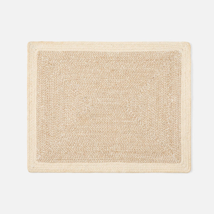 Shia Dark Rectangular Placemat Jute/Cotton Mix Pack/4