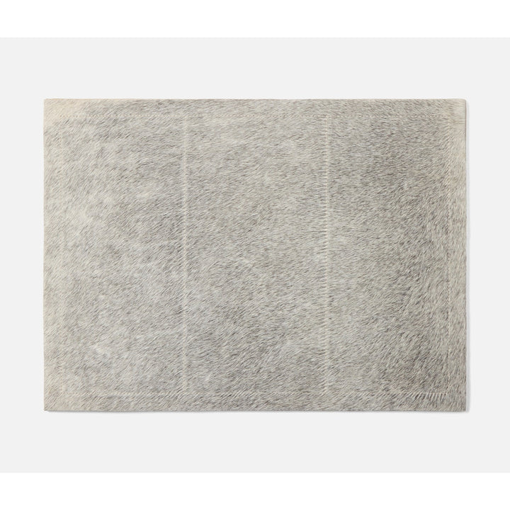 Tanner Gray Rectangular Placemat Hair-On-Hide Pack/2