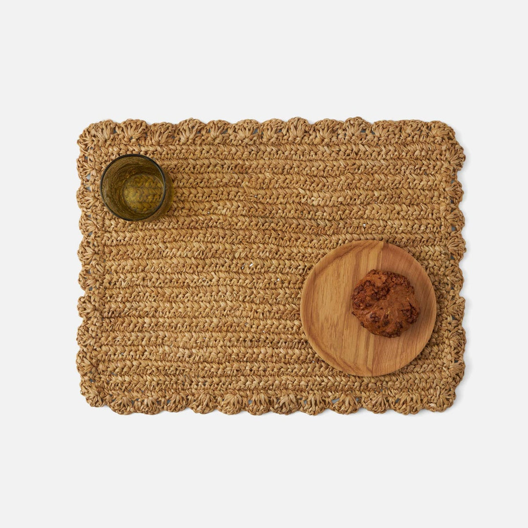 Amelia Natural Rectangular Placemat Sisal Pack/4