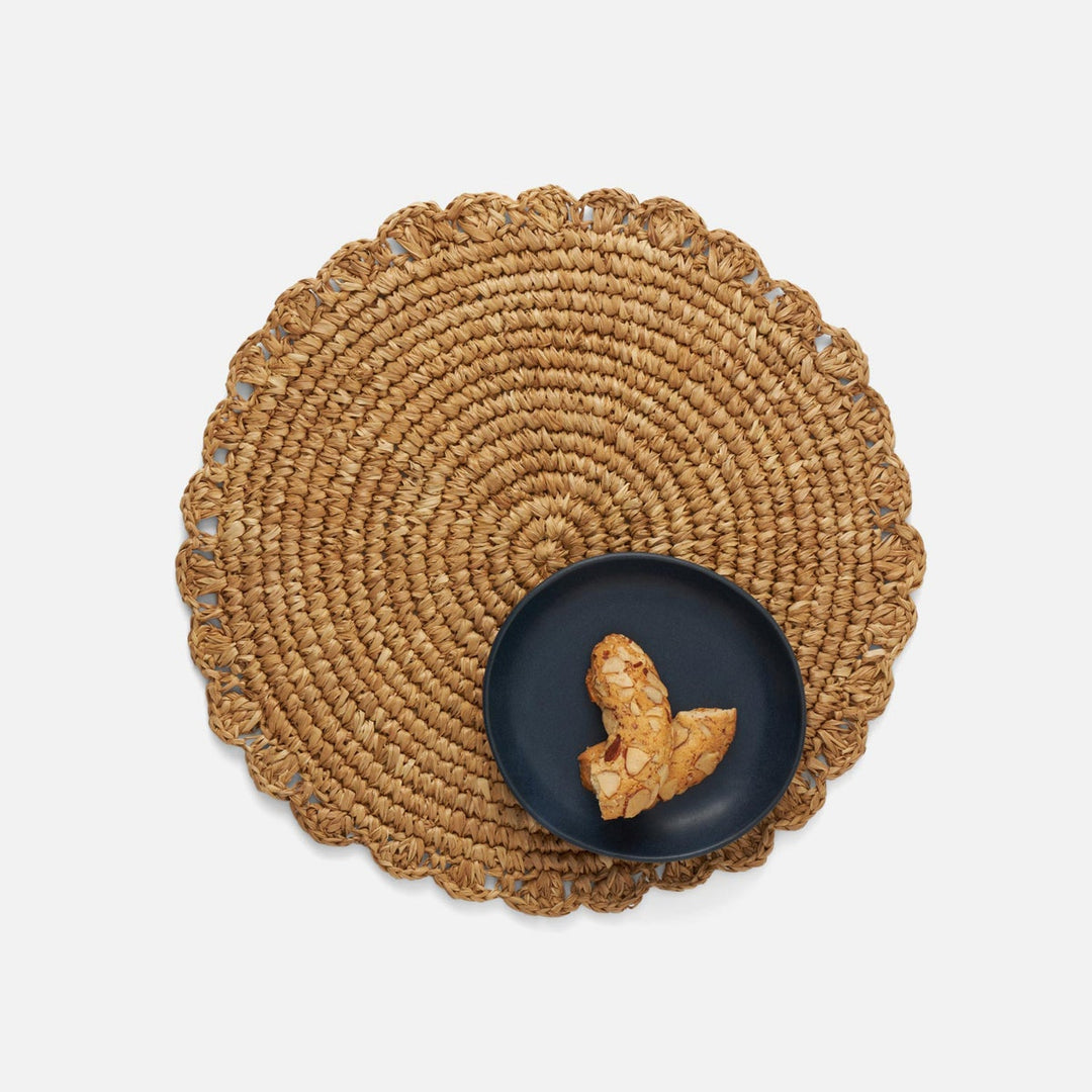 Amelia Natural Round Placemat Sisal Pack/4