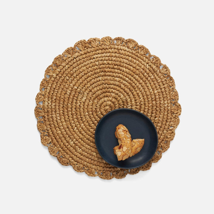 Amelia Natural Round Placemat Sisal Pack/4