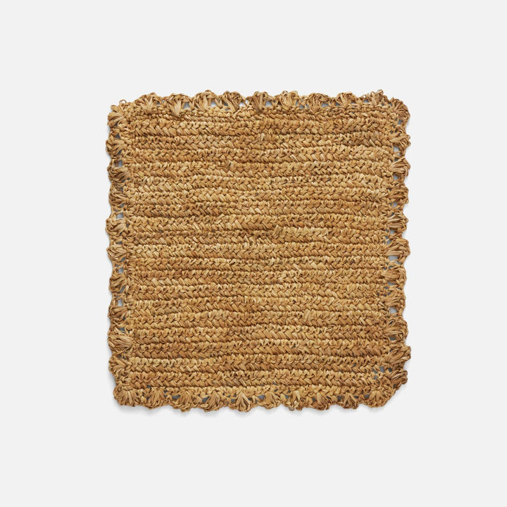 Amelia Natural Square Placemat Sisal Pack/4