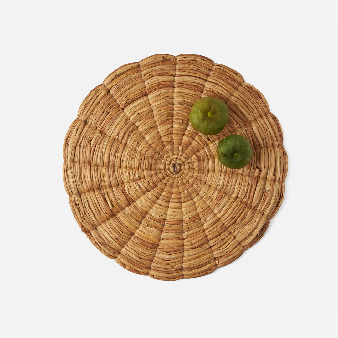Hanson Natural Round Placemat Water Hyacinth Pack/4
