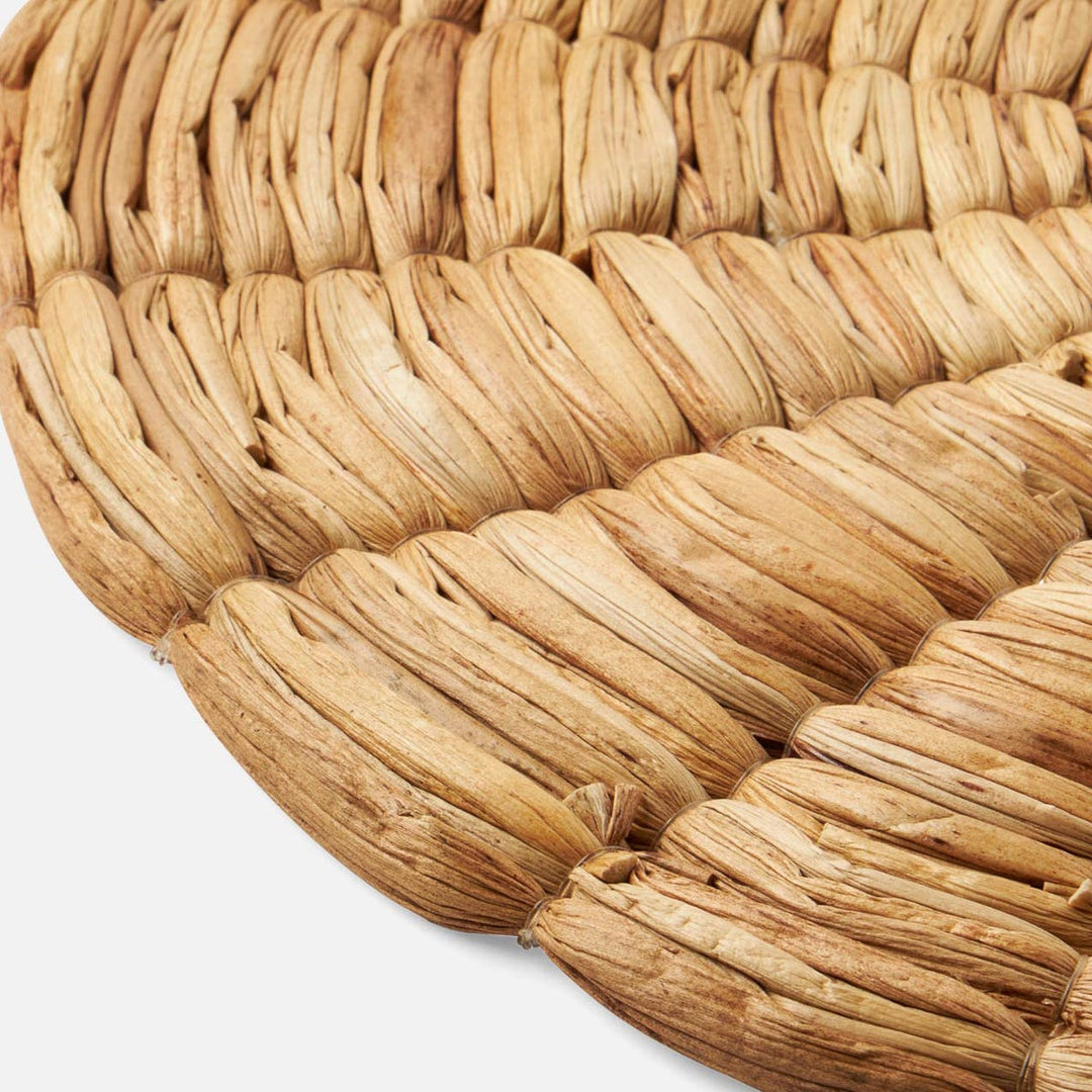 Hanson Natural Round Placemat Water Hyacinth Pack/4