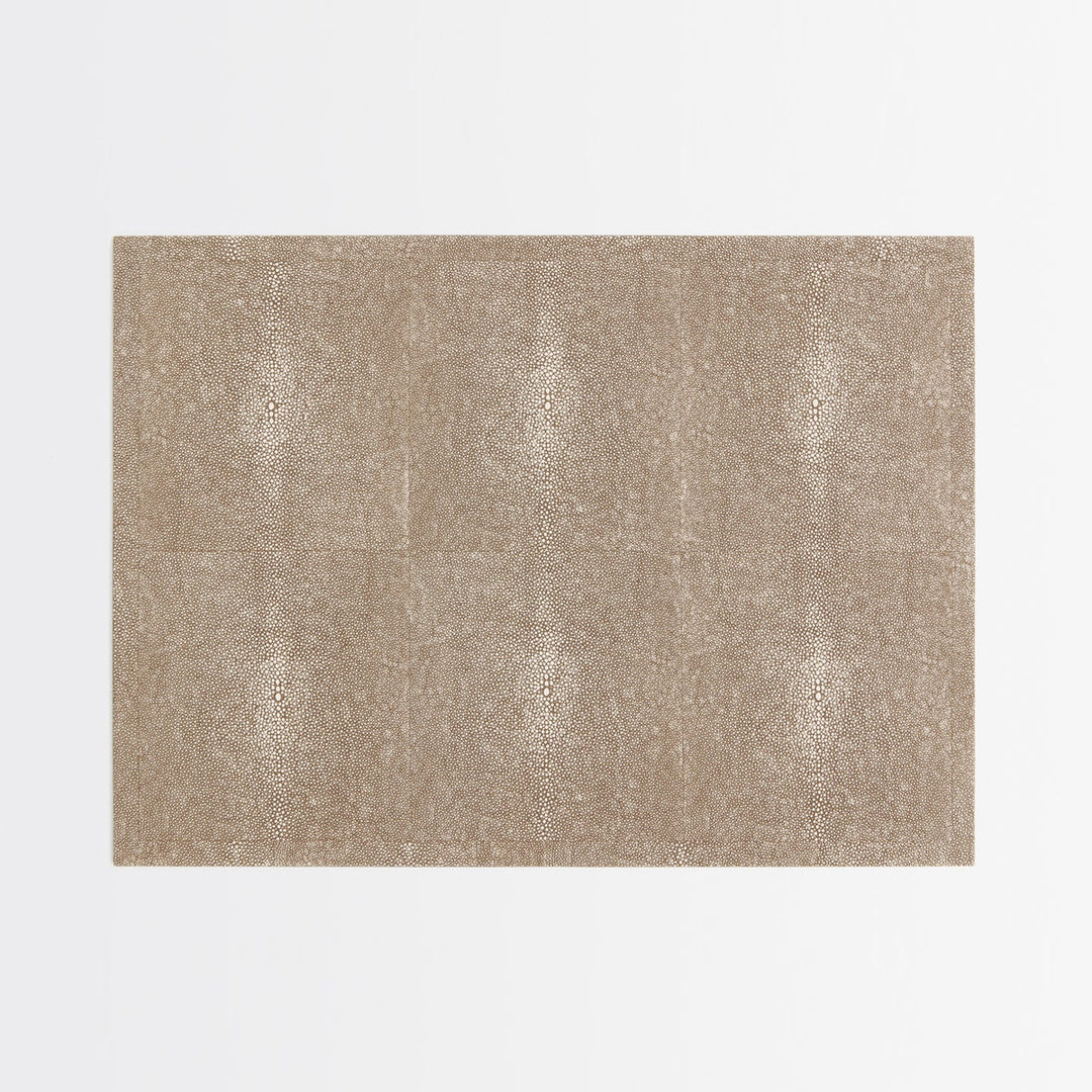 Henry Sand Rectangular Placemat Realistic Faux Shagreen Pack/2