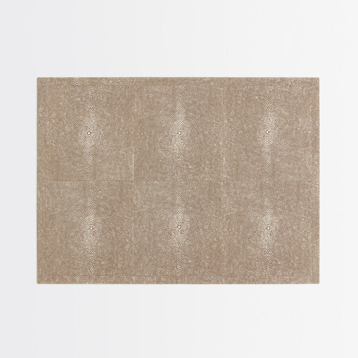 Henry Sand Rectangular Placemat Realistic Faux Shagreen Pack/2