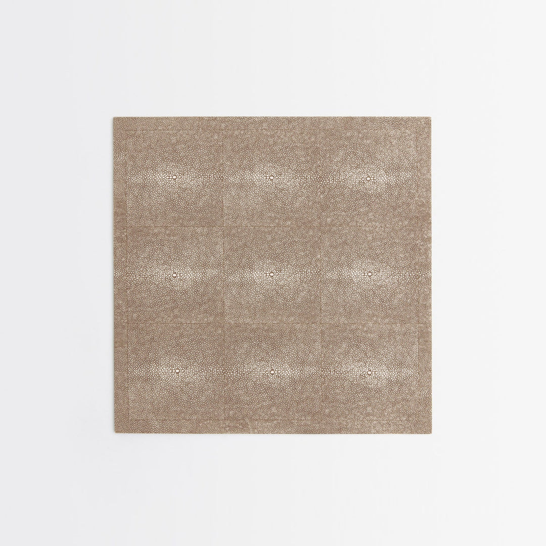Henry Sand Square Placemat Realistic Faux Shagreen Pack/2