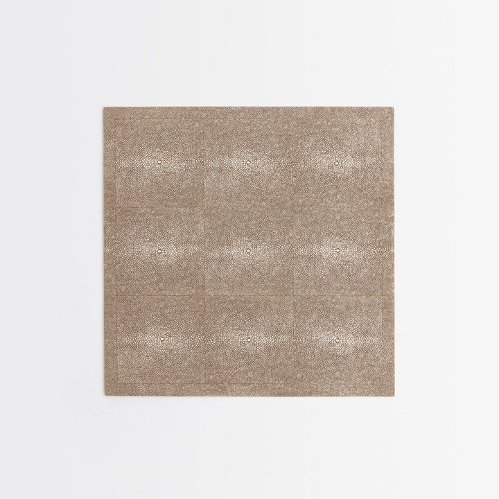 Henry Sand Square Placemat Realistic Faux Shagreen Pack/2