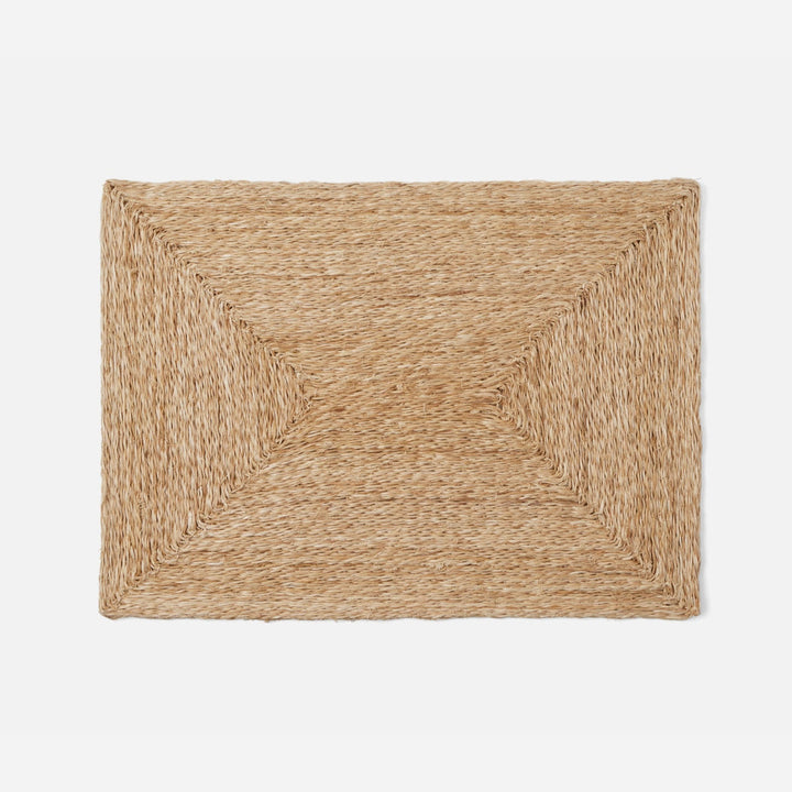 Jordan Natural Rectangular Placemat Twisted Abaca Pack/4