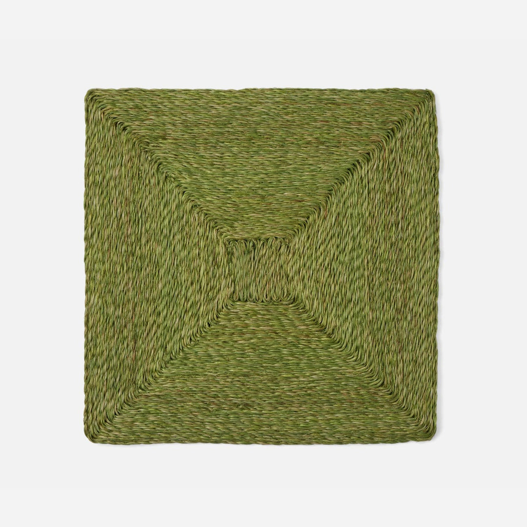 Jordan Fern Green Square Placemat Twisted Abaca Pack/4