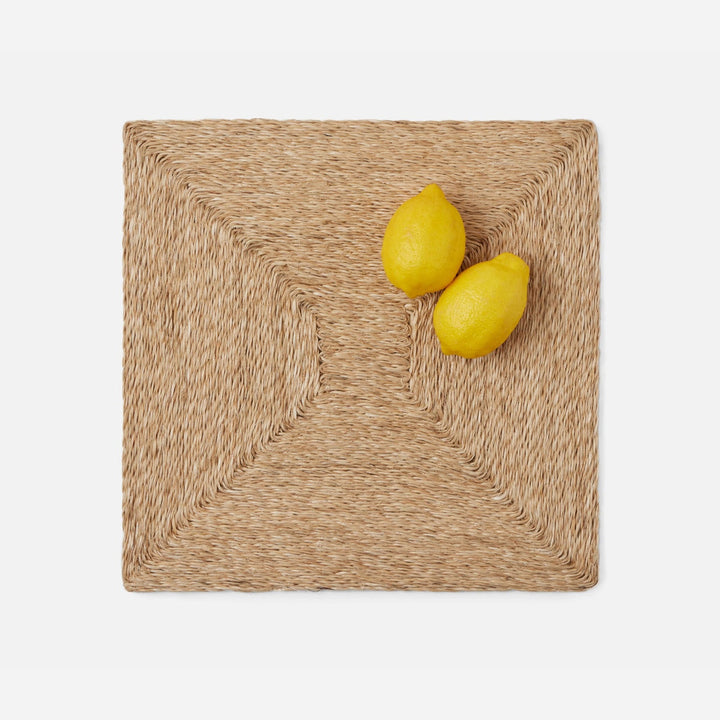 Jordan Natural Square Placemat Twisted Abaca Pack/4