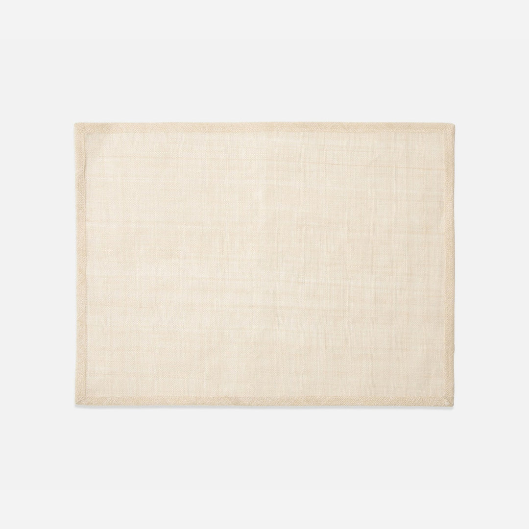 June Flax Rectangular Placemat Abaca Pack/4
