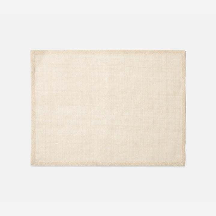 June Flax Rectangular Placemat Abaca Pack/4