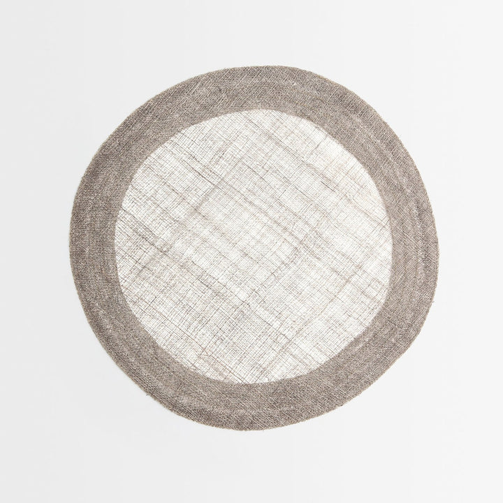 Naiya Gray Round Placemat Abaca Pack/4